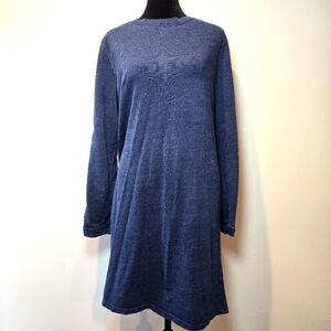LOFT Women's Long Sleeve Shirt Dress Large